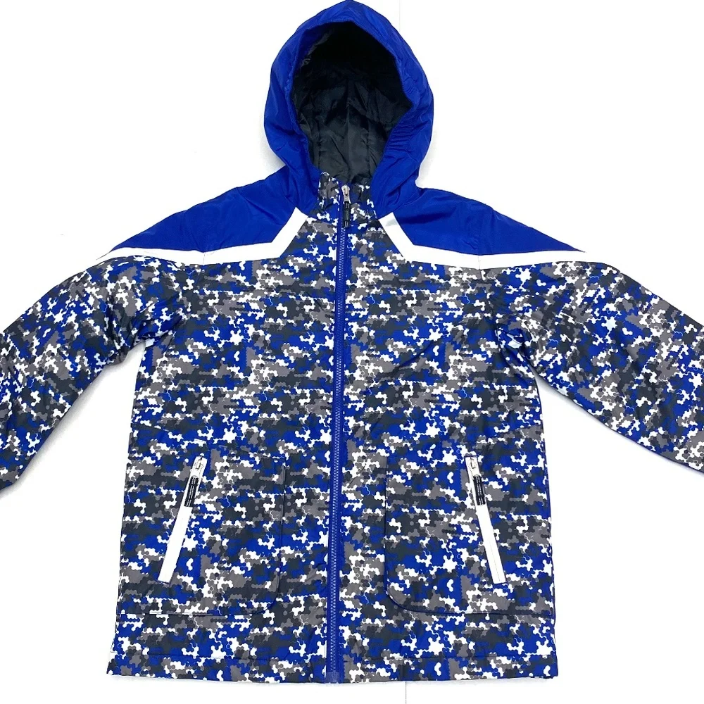 Lands End Youth Boys Winter Jacket & Snow Bib Bundle